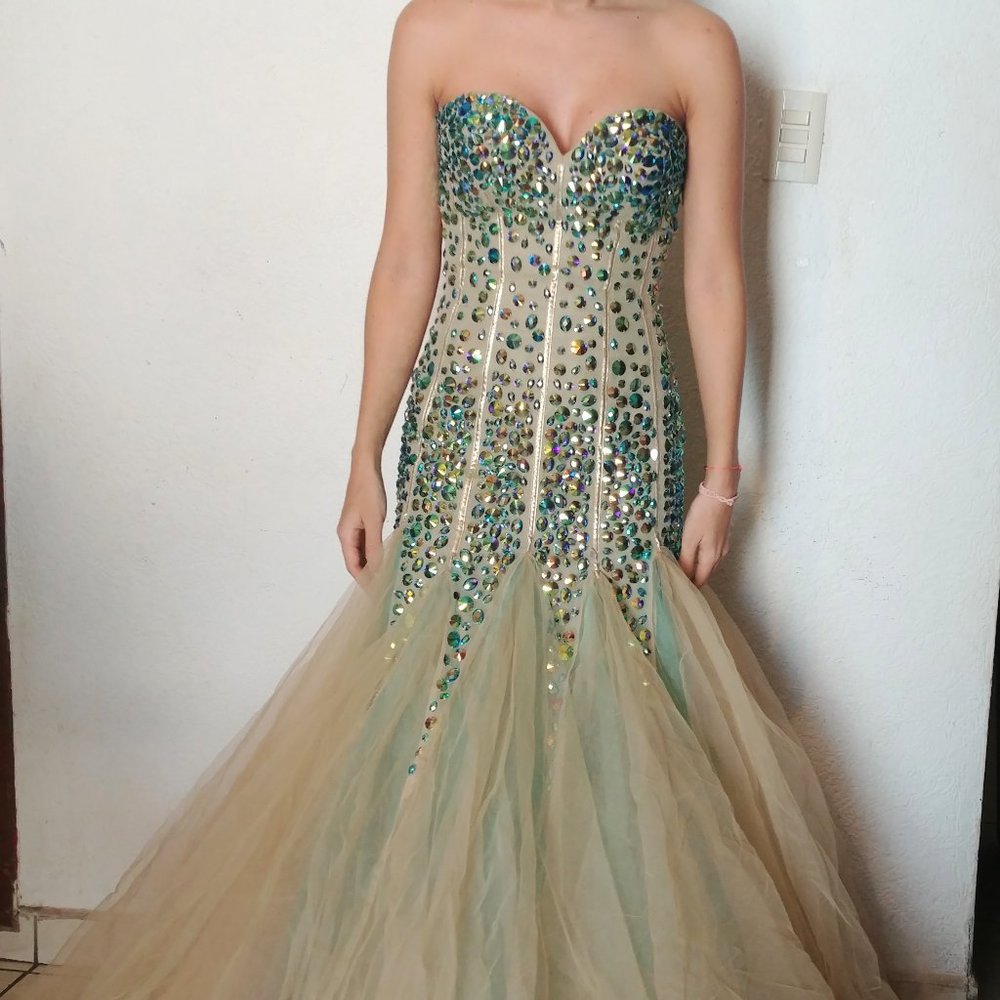 MERMAID PROM DRESS -SHERRI HILL - Picture 13 of 16